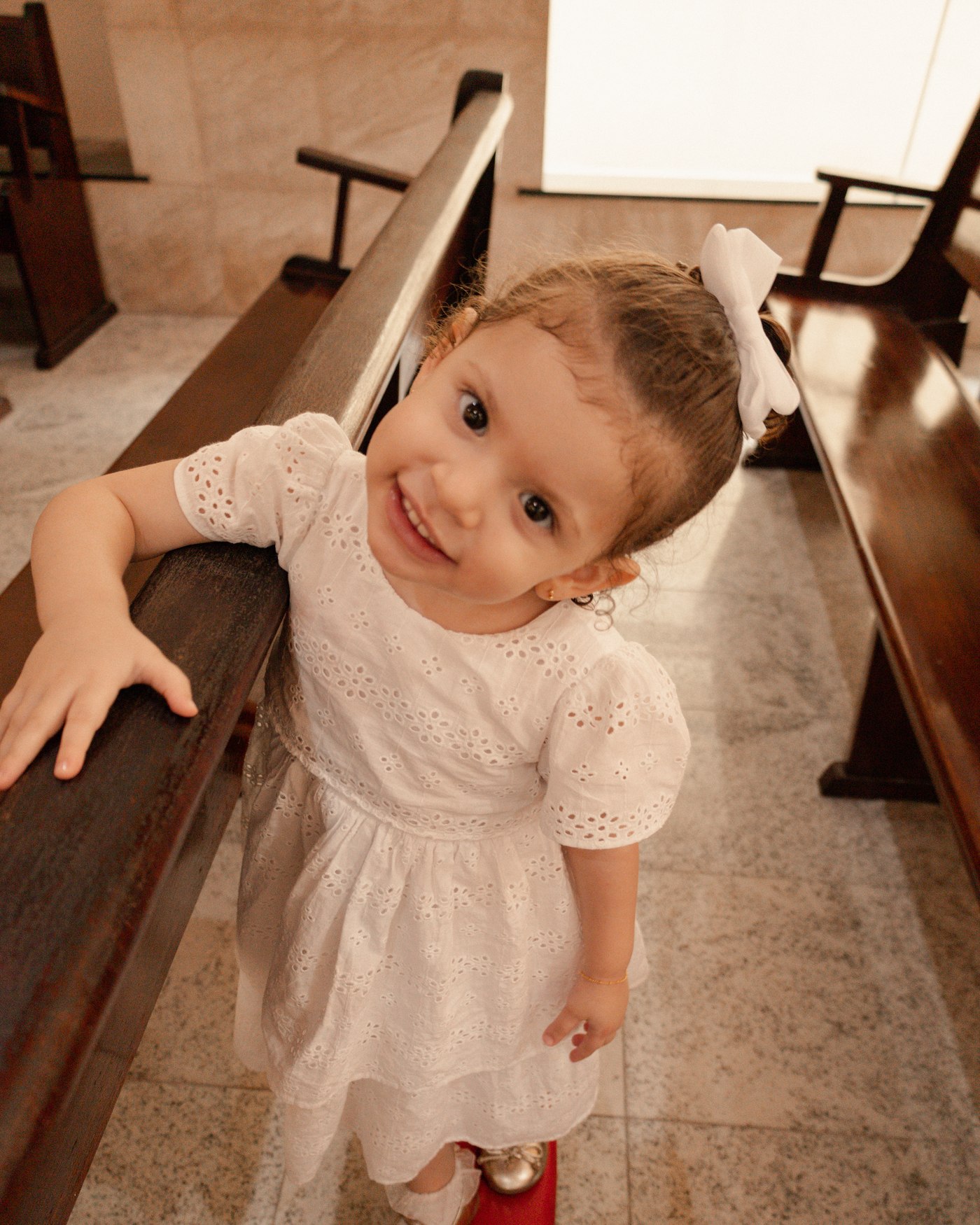 Maria Luísa no dia do batismo